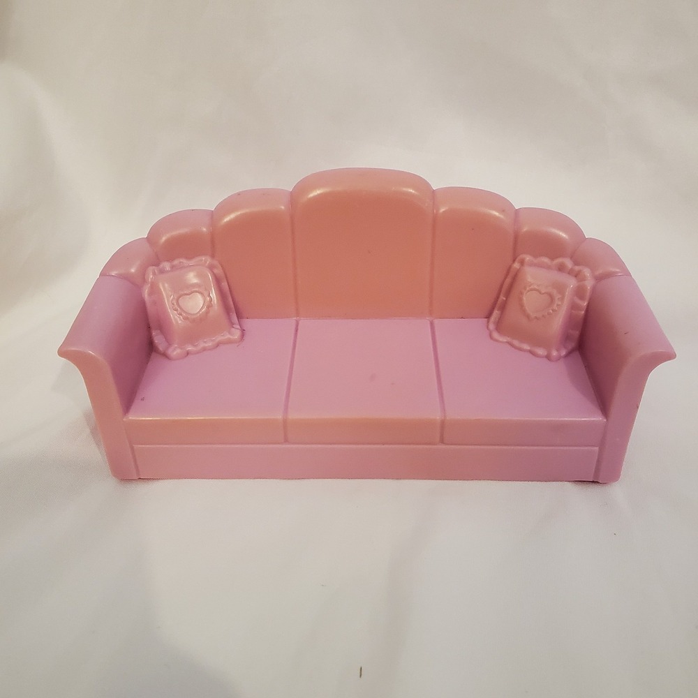 1993 Tyco Talking Family Dollhouse Pink Couch Replacement Parts Vintage